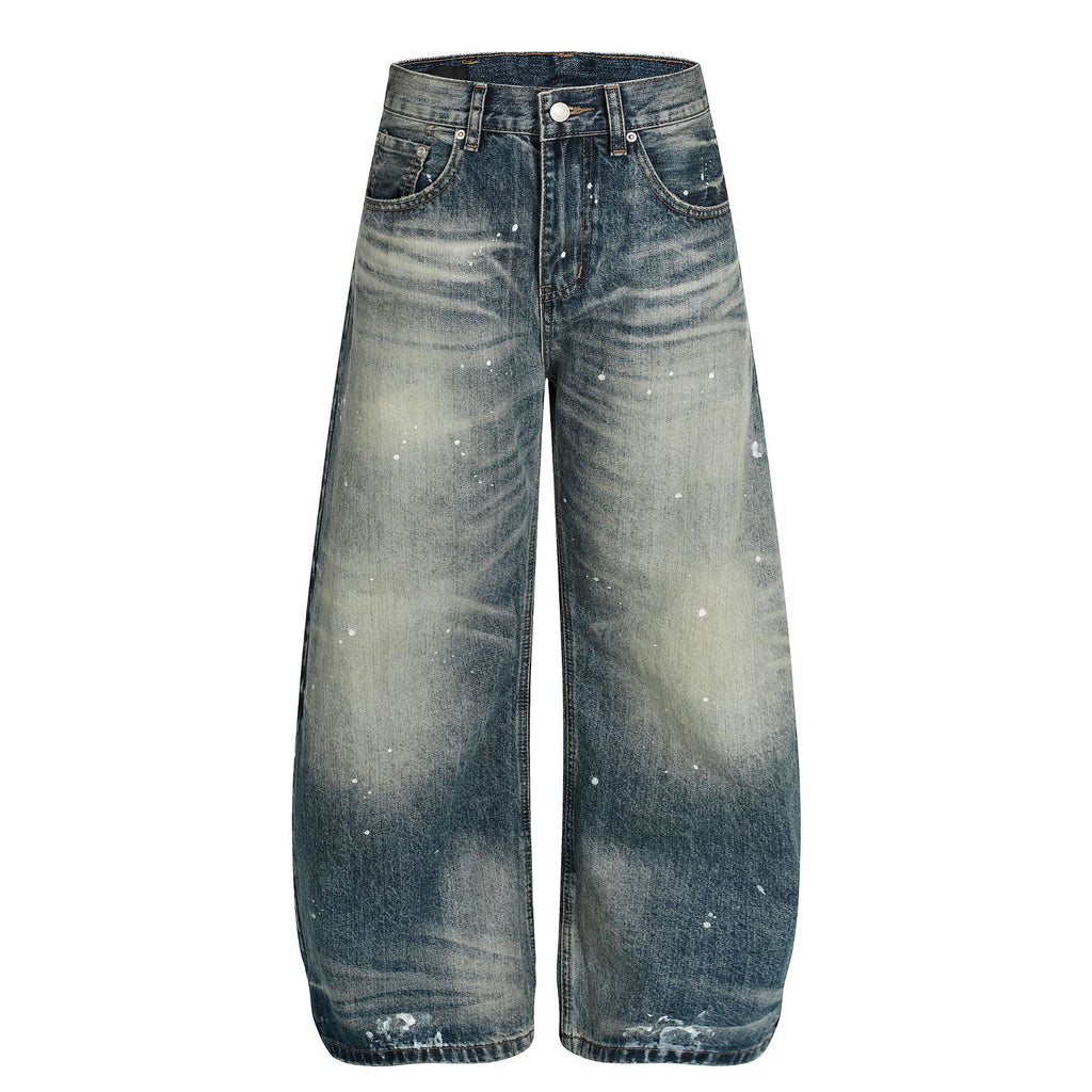 Retro Tinten-Denim Herrenjeans