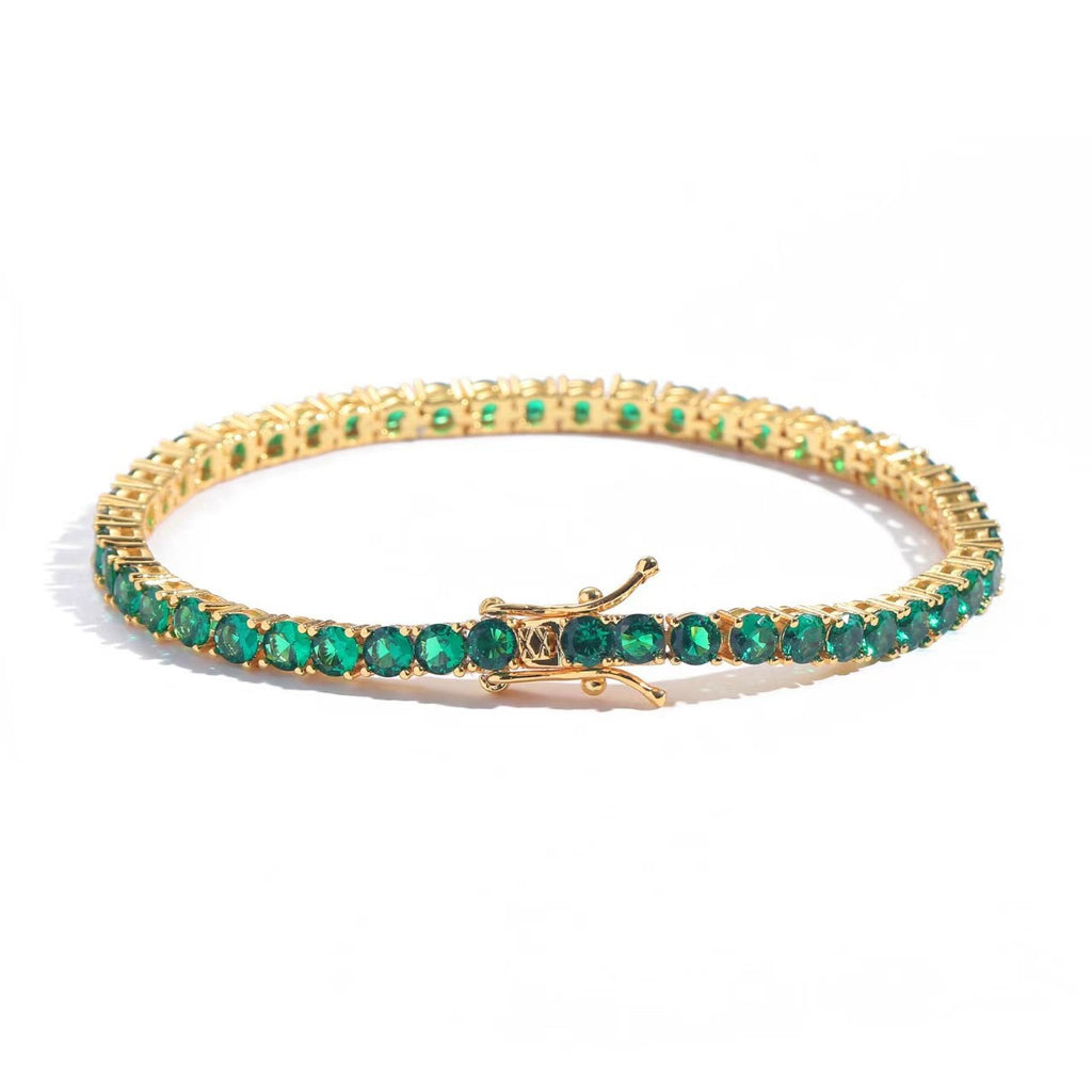 Buntes Zirkon-Tennisarmband im europäischen Stil – Bild 6 | LuxeStyle