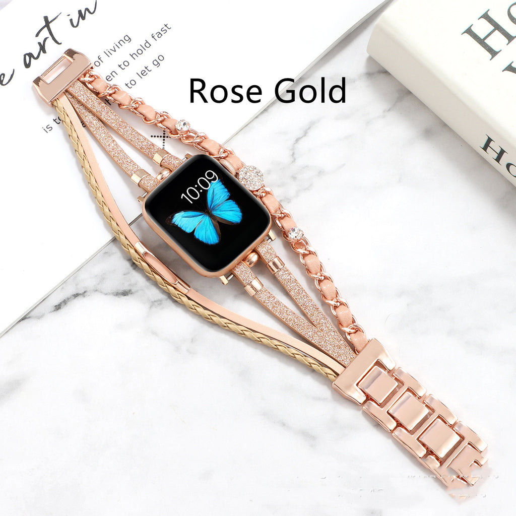 Life Tree Lederarmband für Apple Watch