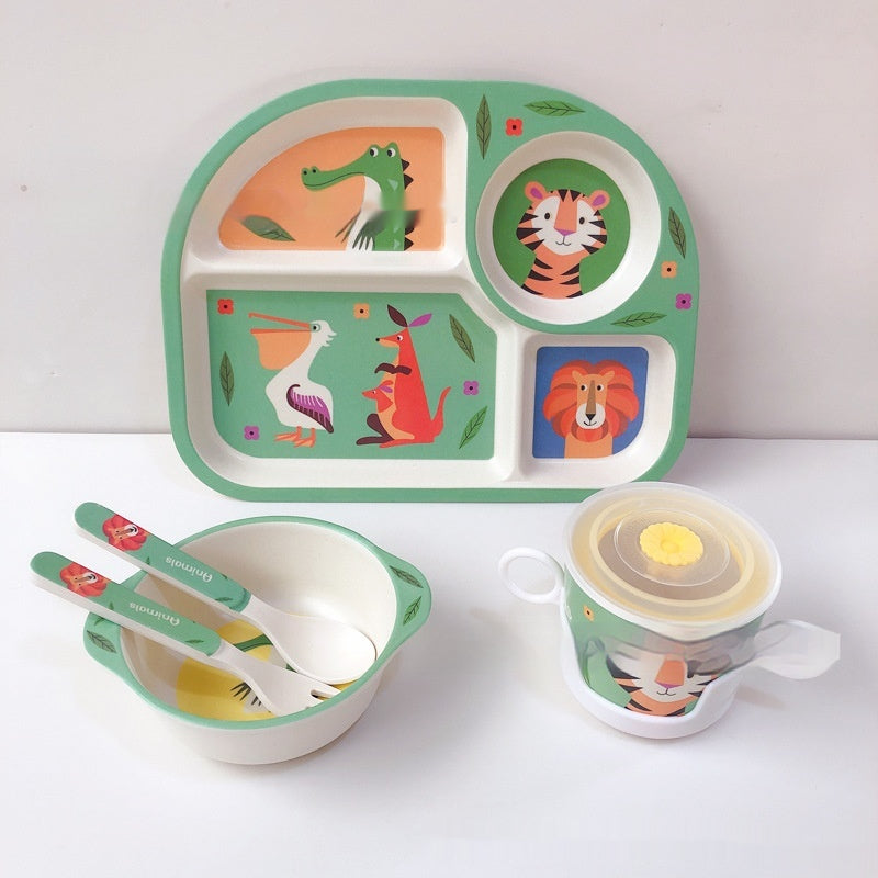 Kinder Geschirr-Set aus Bambusfaser