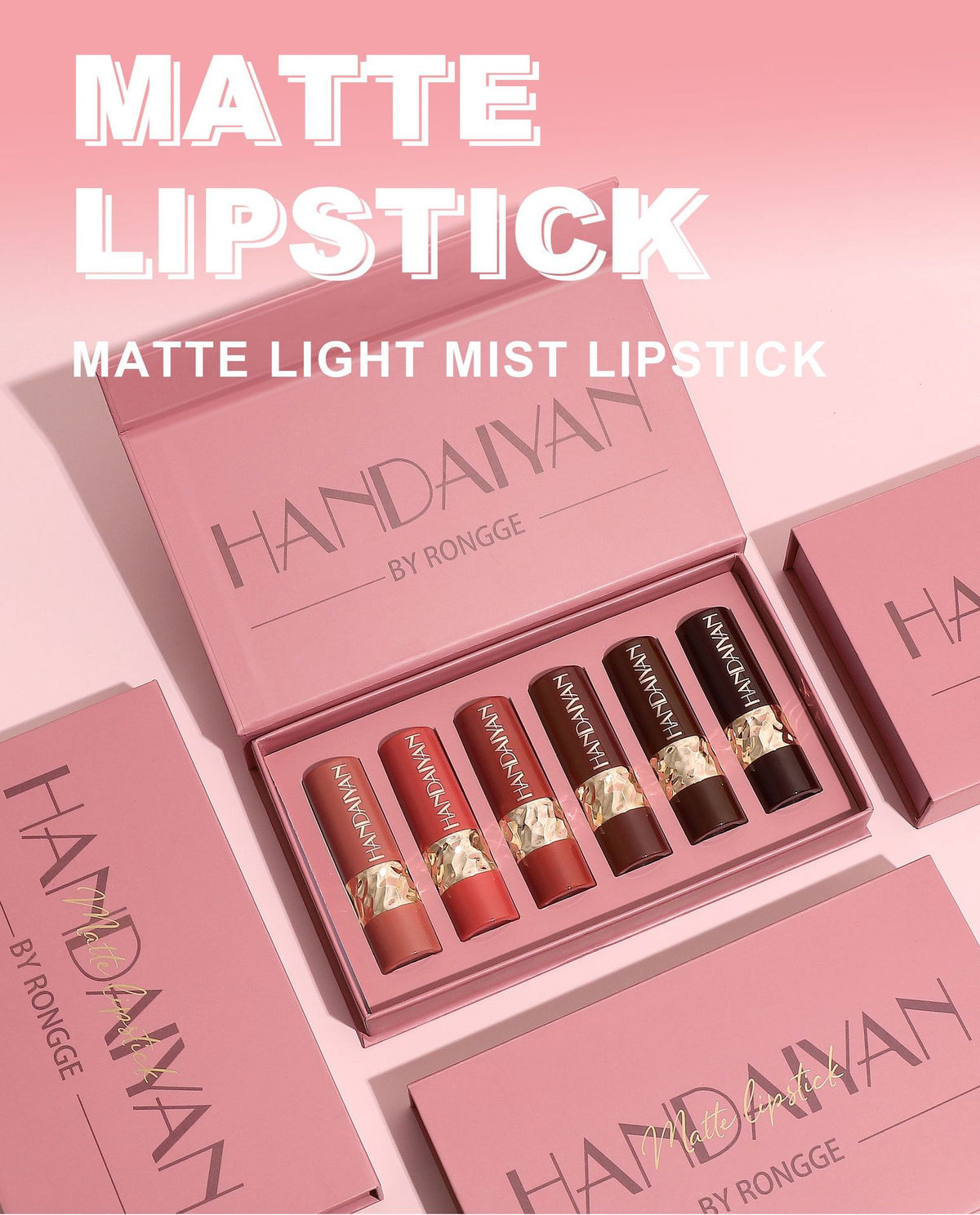 Matte Lippenstift Set Natural Easy Color | LuxeStyle