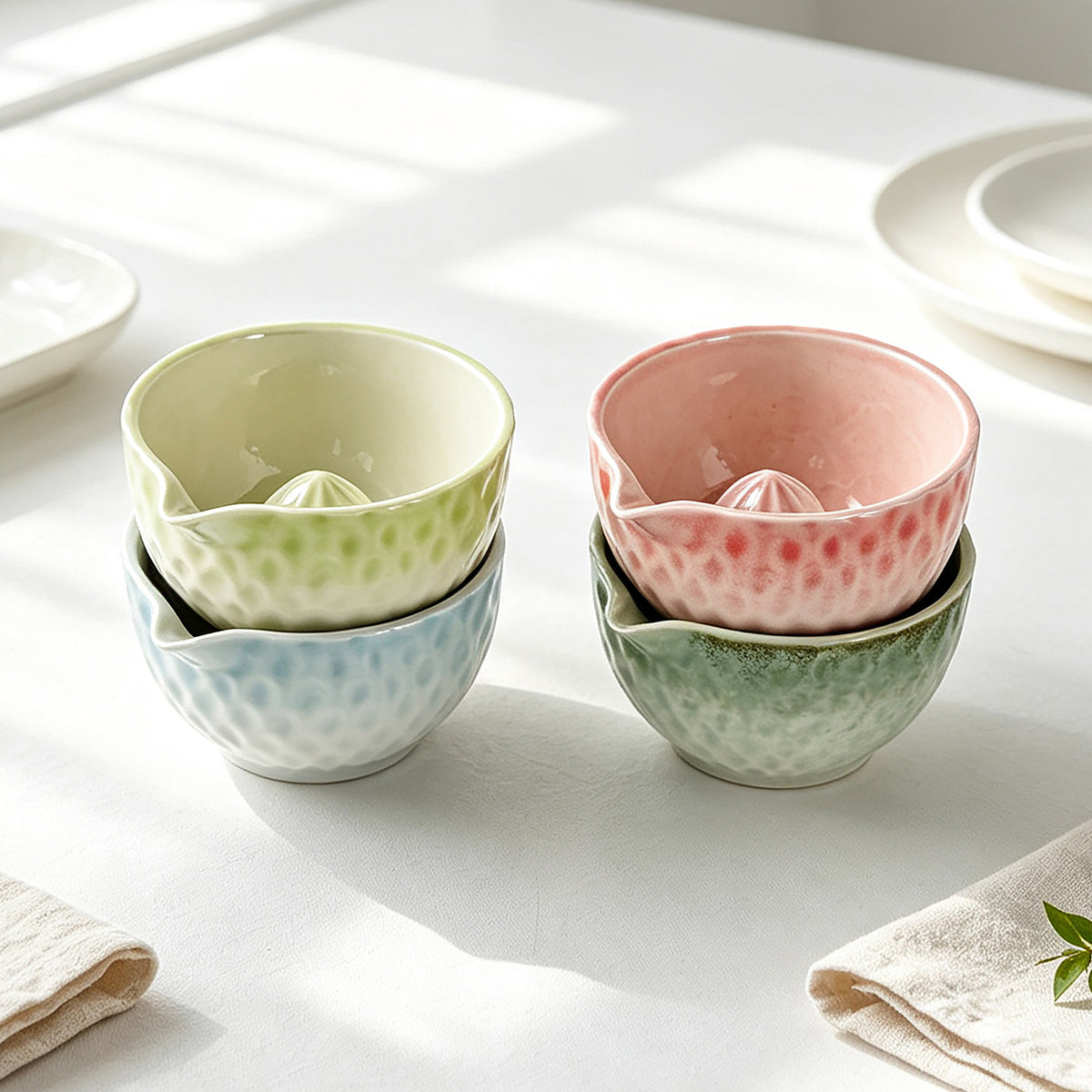 Keramik Matcha Schale mit Zitronenpresse – Bild 7 | LuxeStyle