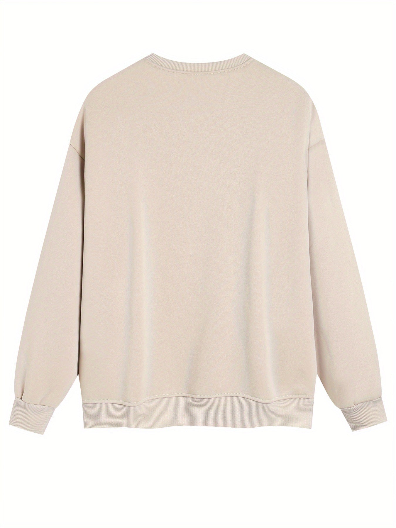 Gemustertes Rundhals-Sweatshirt für Damen