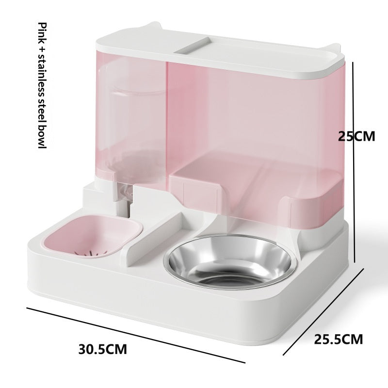 Futter- und Wasserspender-Kombination