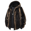 Herren Fleece-Cardigan mit Kapuze