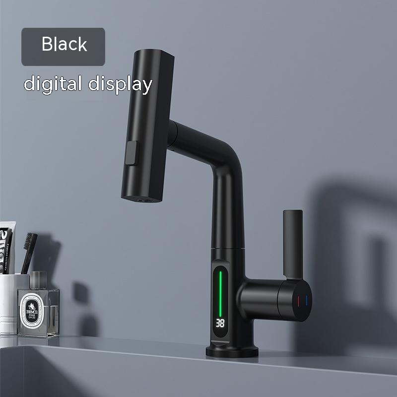 Digitaler Wasserhahn mit Ausziehbrause