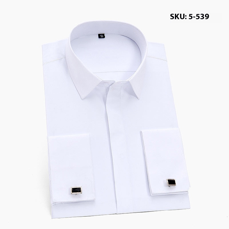 Herren Langarmhemd Slim Fit Weiss – Bild 2 | LuxeStyle