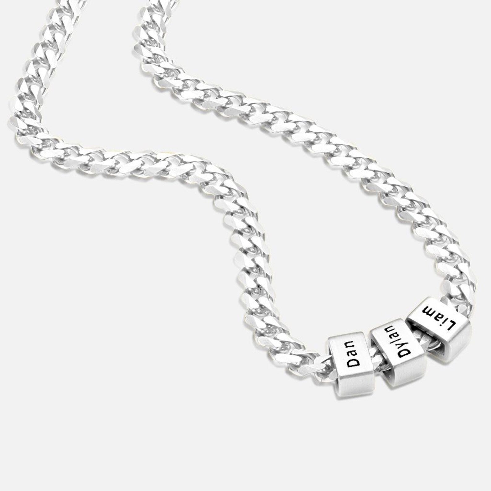 Lasergravur-Kette und Armband mit DIY-Namen-Gravur