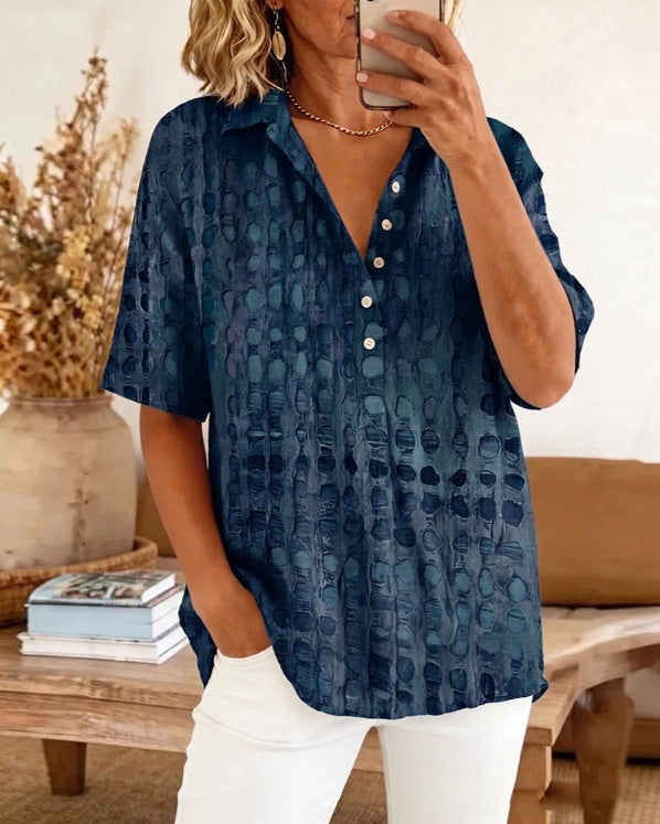 Pullover-Shirt mit Button-down-Kragen