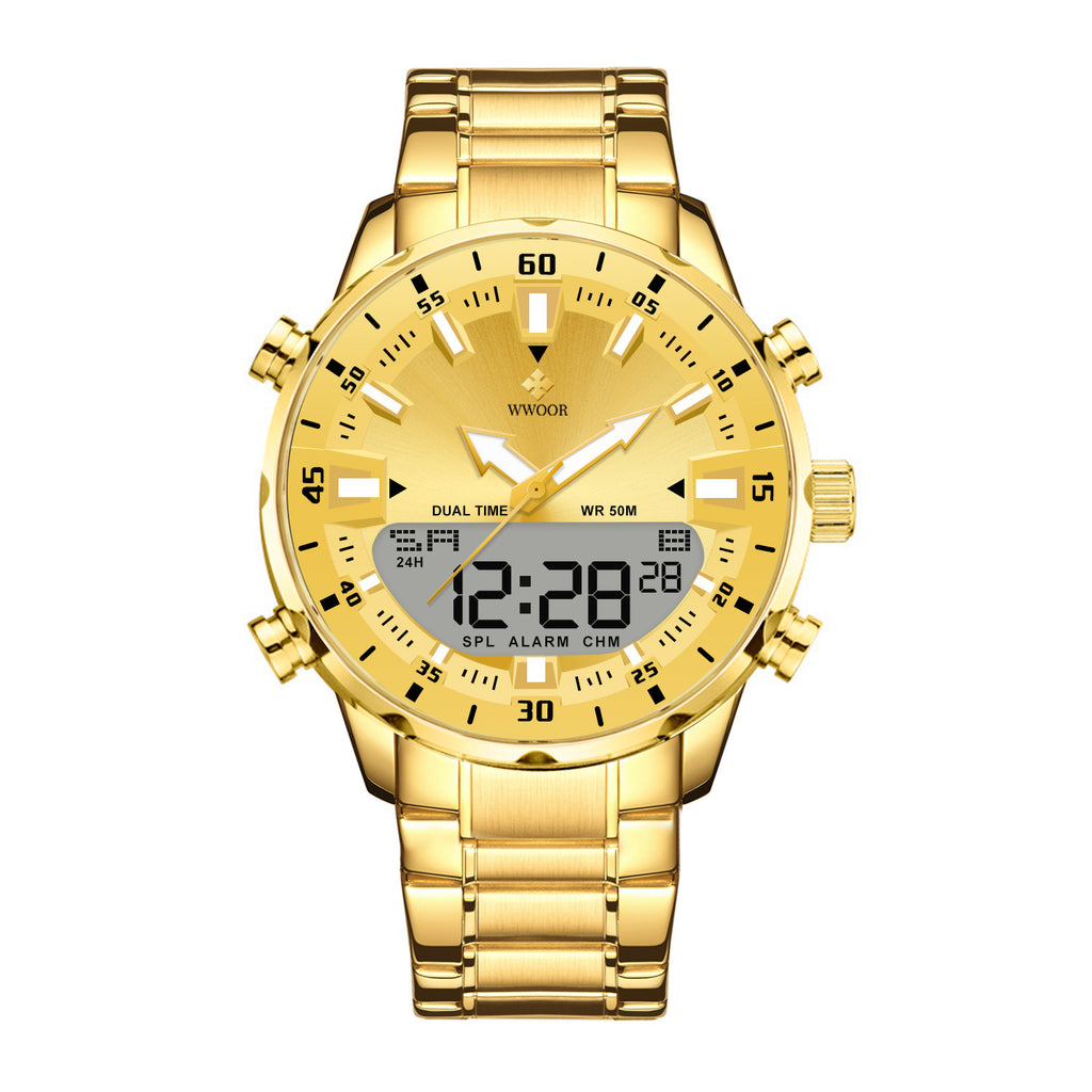 Stylische Herren-Armbanduhr mit Leuchtzifferblatt