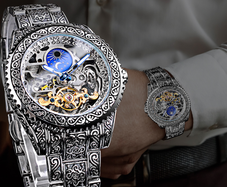 Mechanische Herrenuhr im Retro-Design – Bild 5 | LuxeStyle