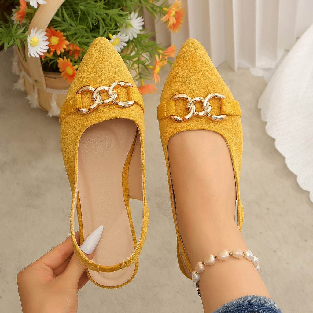 Vintage Sandalen mit spitzer Zehenpartie