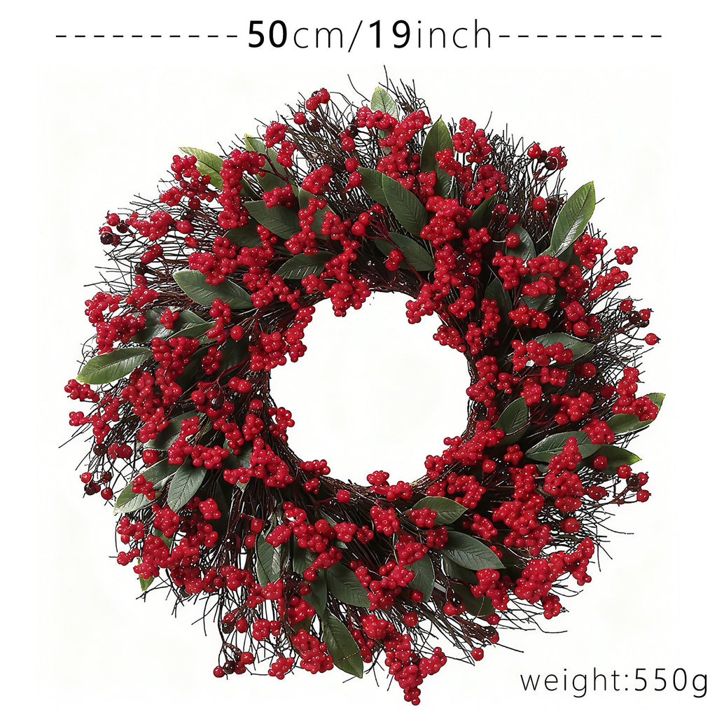 Weihnachtskranz aus künstlichen Stechpalmenblättern – Bild 5 | LuxeStyle