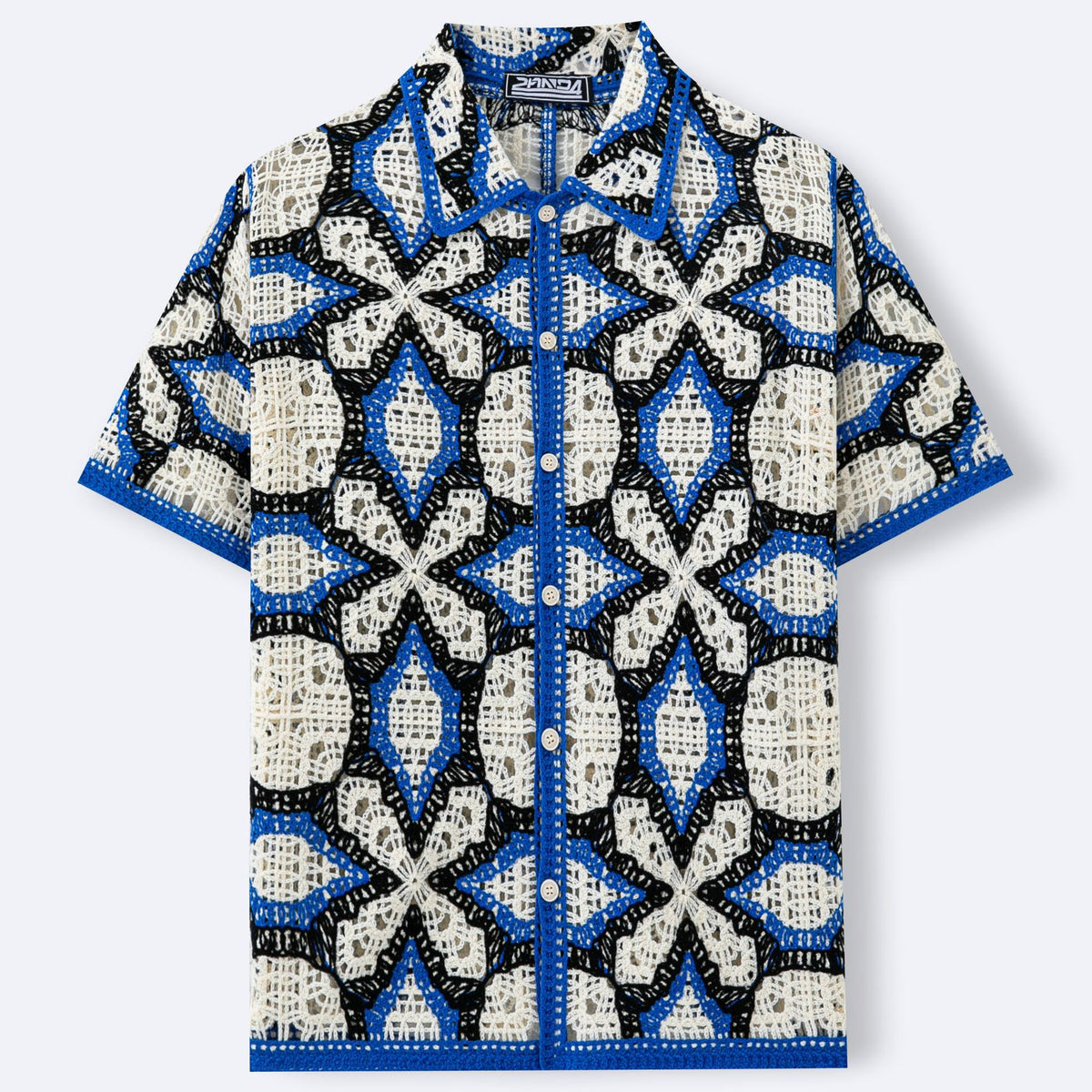 Geometrisches Jacquard-Polohemd – Bild 2 | LuxeStyle