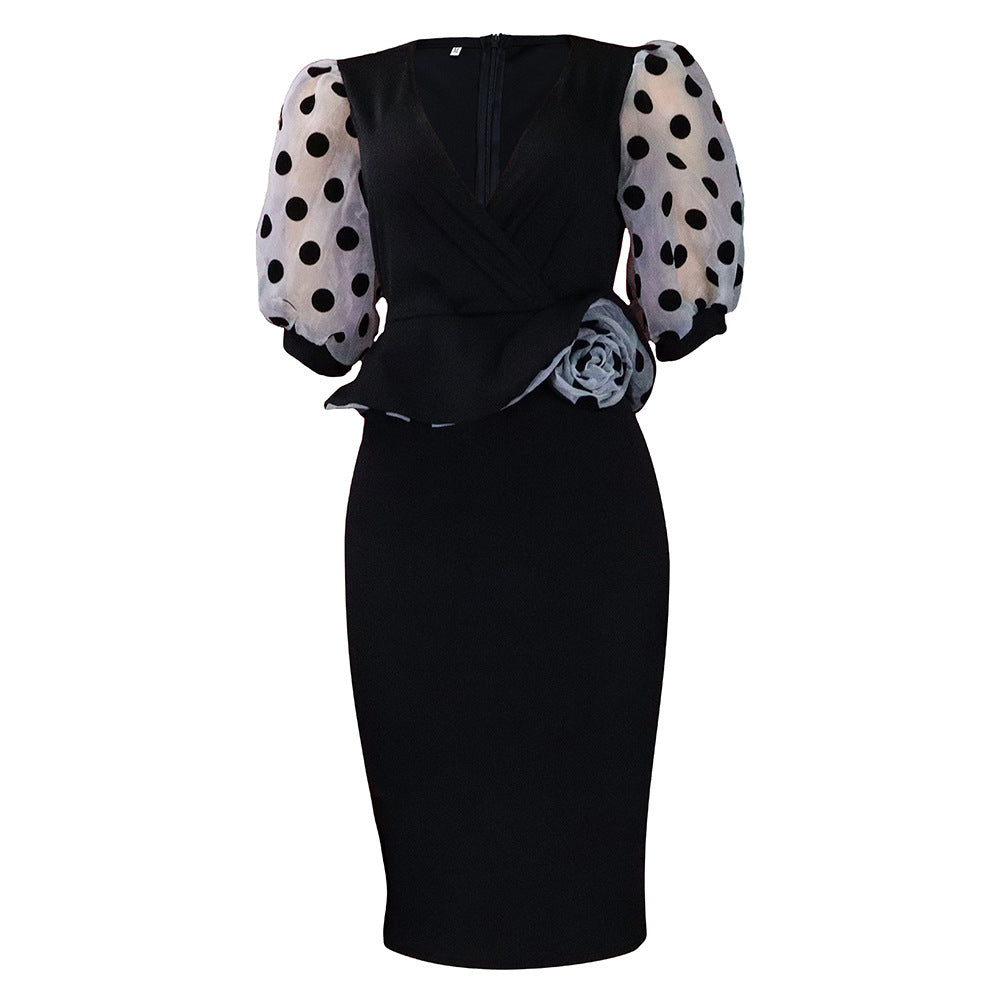 Elegantes Etui-Kleid mit Bubikragen – Bild 6 | LuxeStyle