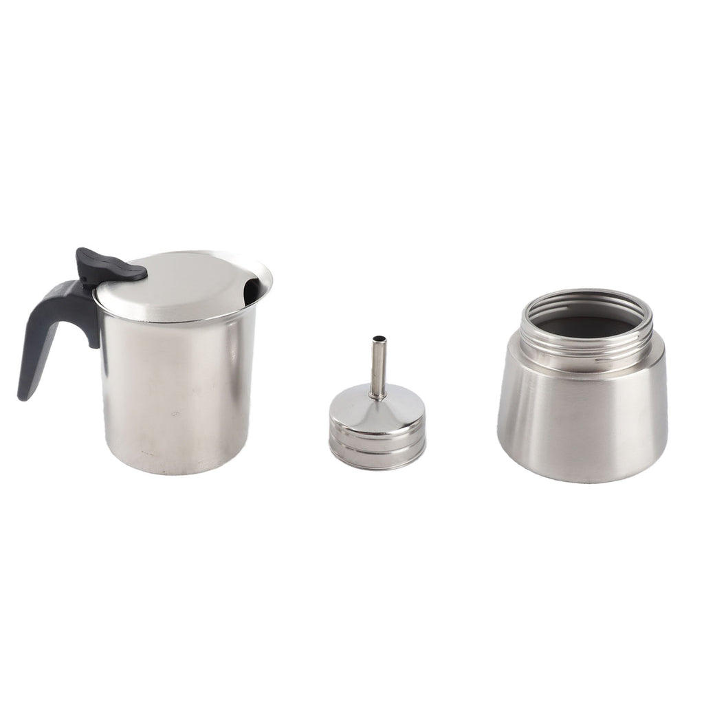 Moka Pot aus 304 Edelstahl mit Einzelventil