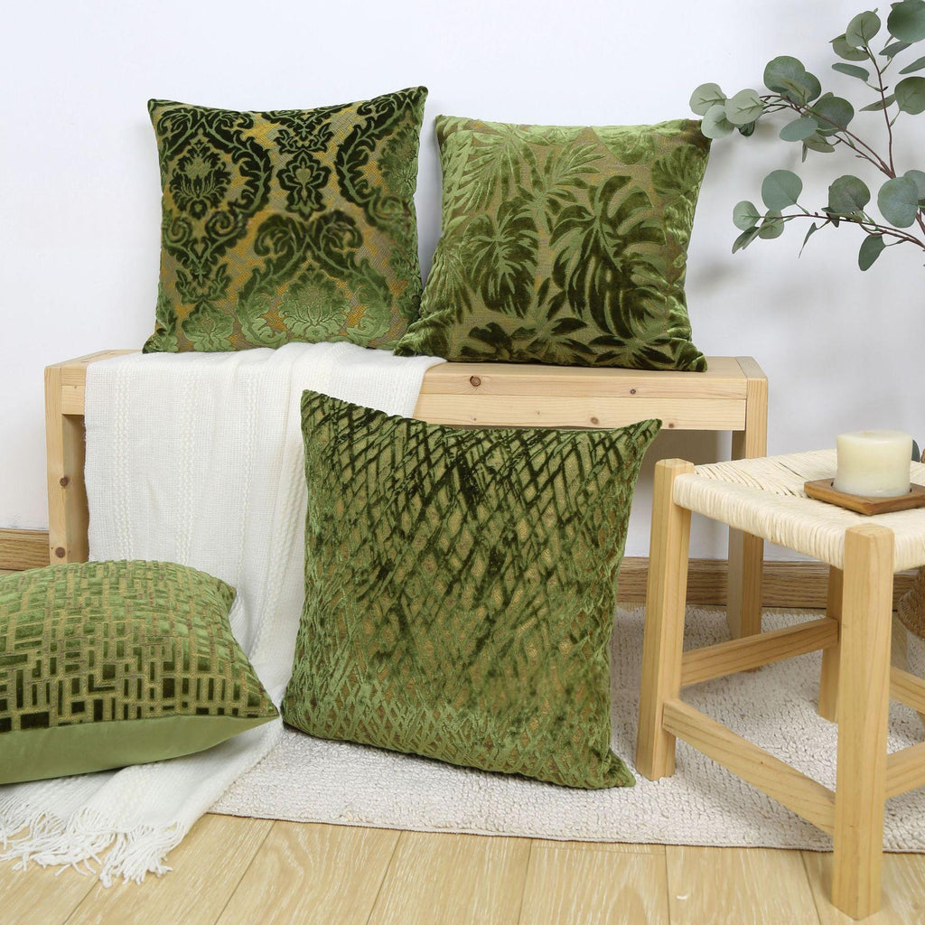 Jacquard Kissenbezug mit Stickerei