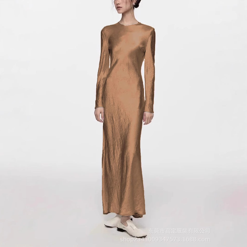 Elegantes Langarm-Kleid im französischen Stil – Bild 4 | LuxeStyle