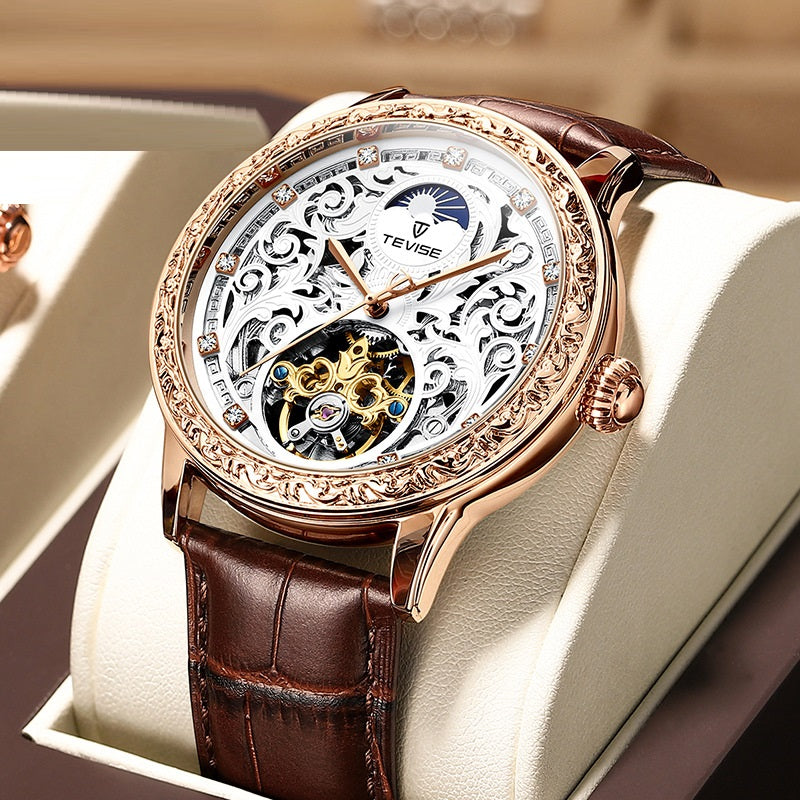 Herren-Mechanik Armbanduhr Wasserdicht