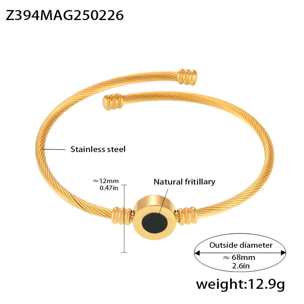 Doppelseitiges Armband aus Edelstahl | LuxeStyle