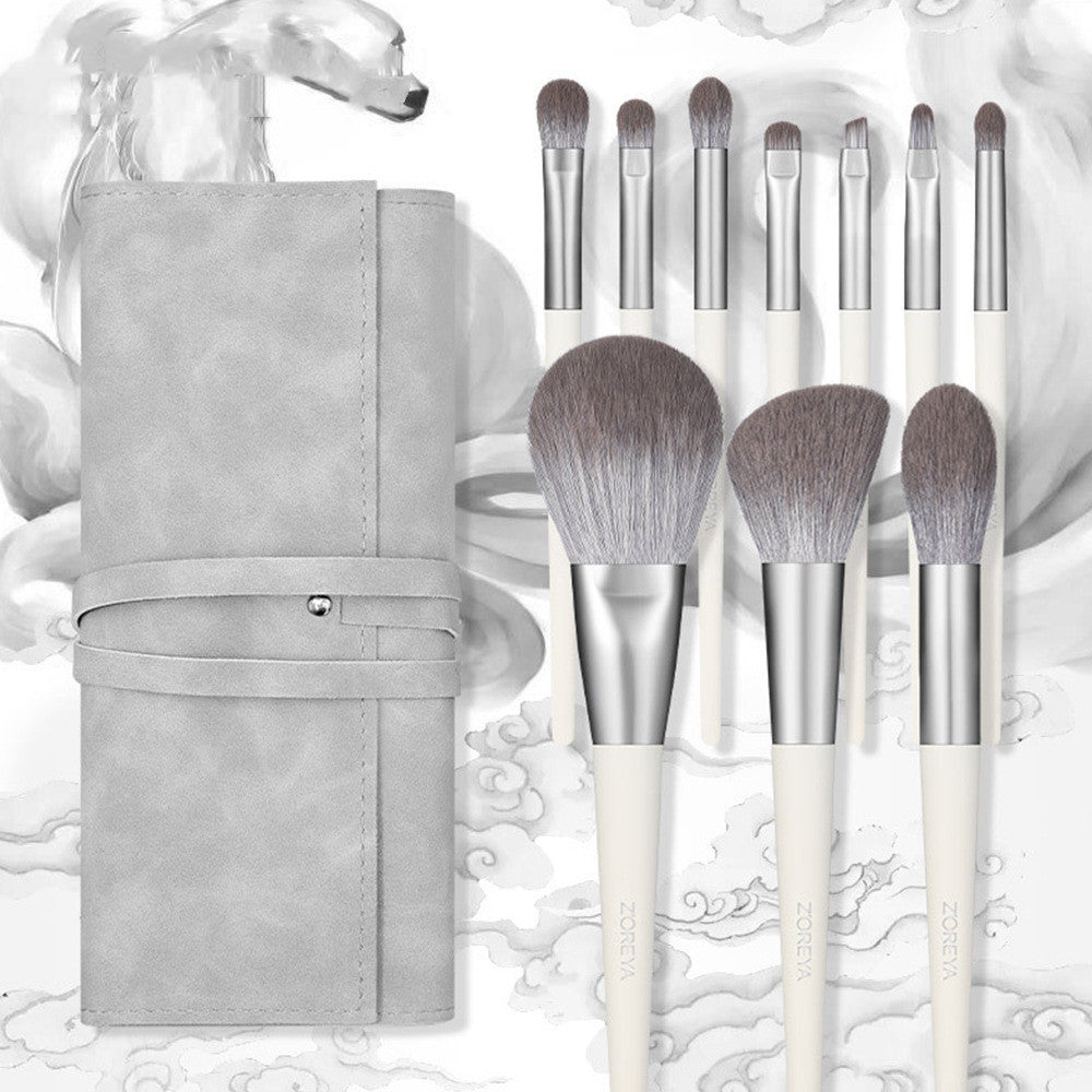 Make-up Pinselset mit 10 Pinseln und Etui – Bild 10 | LuxeStyle