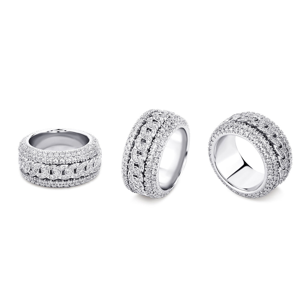 Kubanischer Ring mit Zirkonia – Bild 2 | LuxeStyle