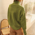 Rollkragen-Strickpullover für Damen