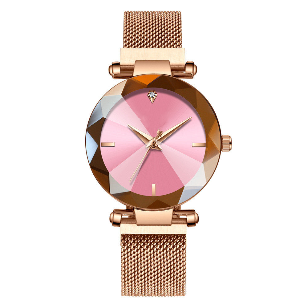 Quarzuhr mit Mesh-Armband für Damen – Bild 3 | LuxeStyle