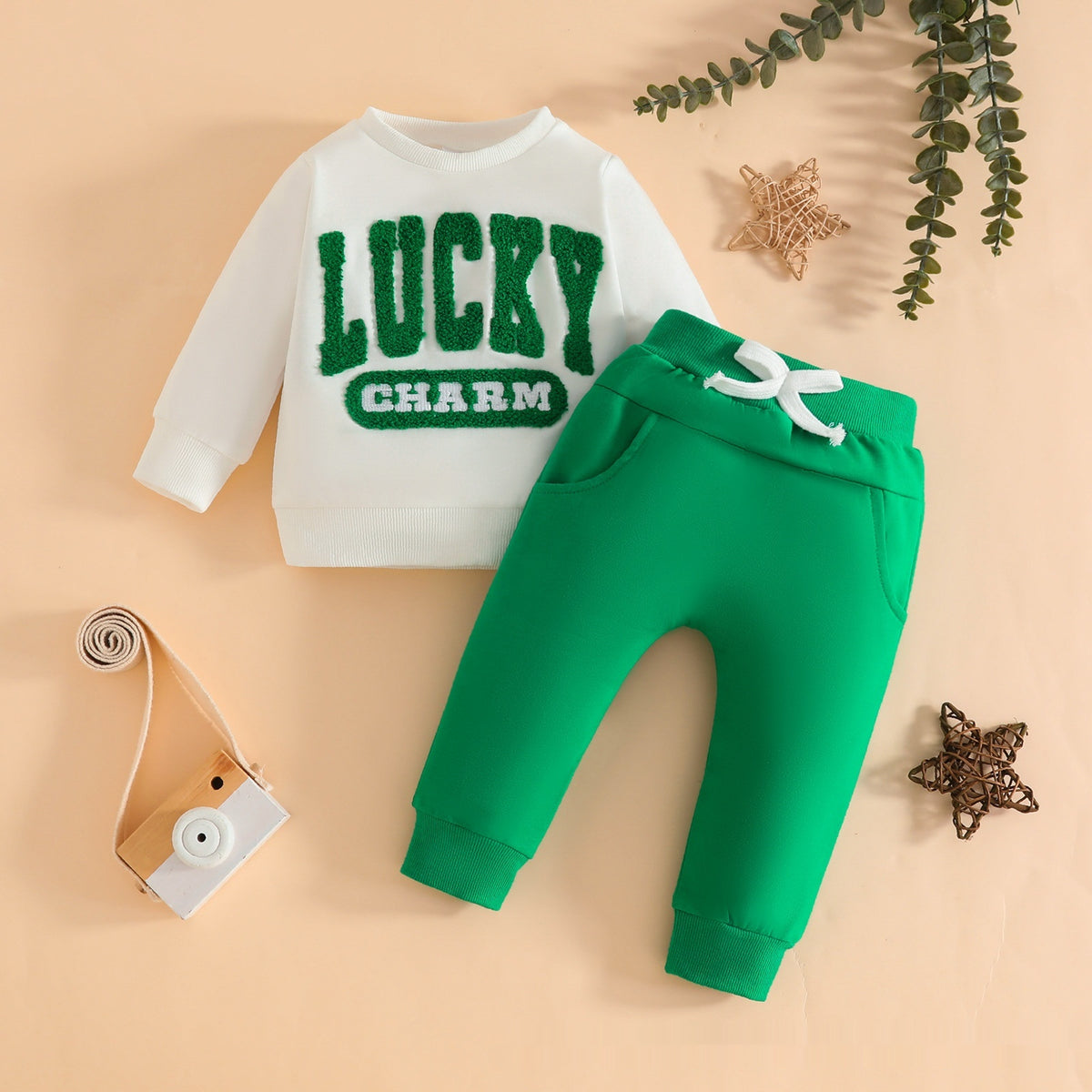 Kinder Pullover-Set mit langen Ärmeln und Hose | LuxeStyle