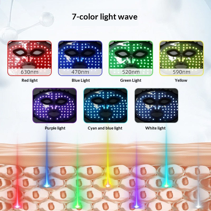 Kabellose LED Silikonmaske für zuhause – Ansicht 6