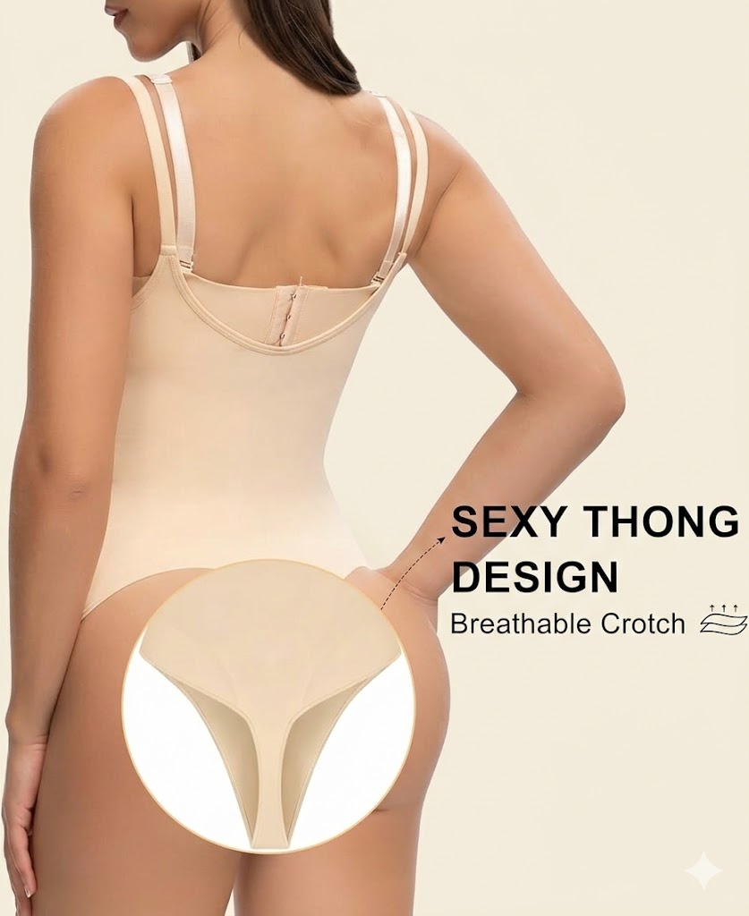 Nahtloser Body Shaper mit offenem Brustbereich