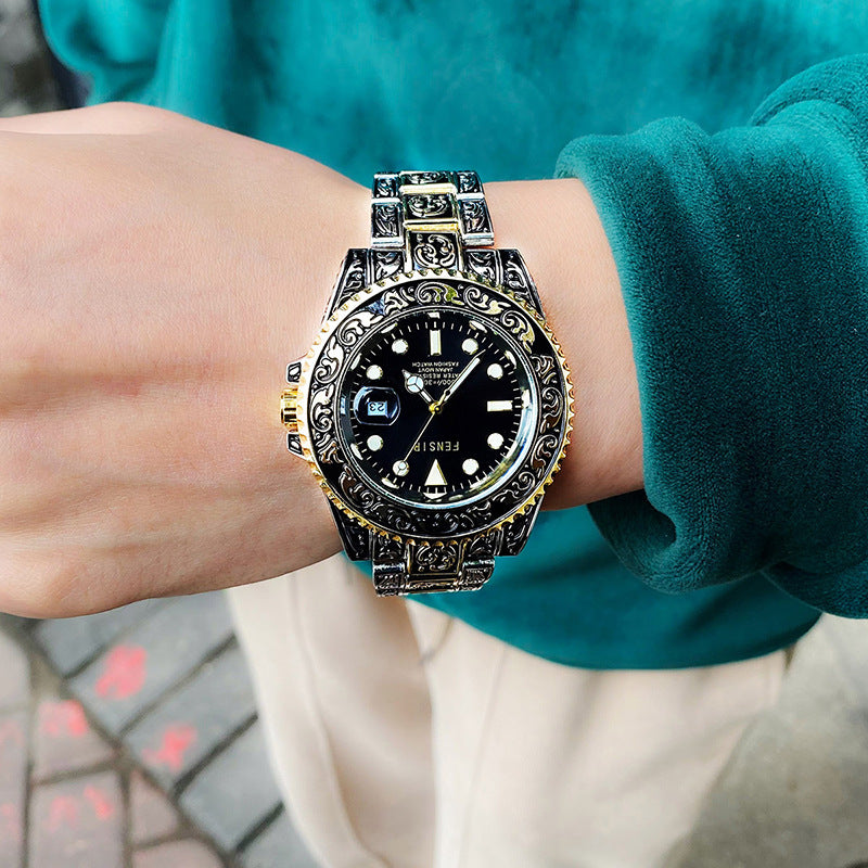 Wasserdichte Herrenuhr mit Quarzwerk – Bild 2 | LuxeStyle
