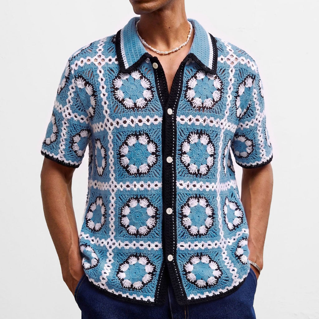 Leichter Häkel-Cardigan für Herren – Bild 3 | LuxeStyle
