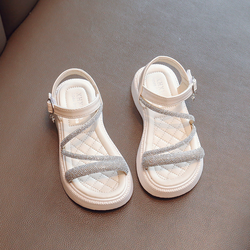 Kinder Prinzessinnen-Slipper mit Strass