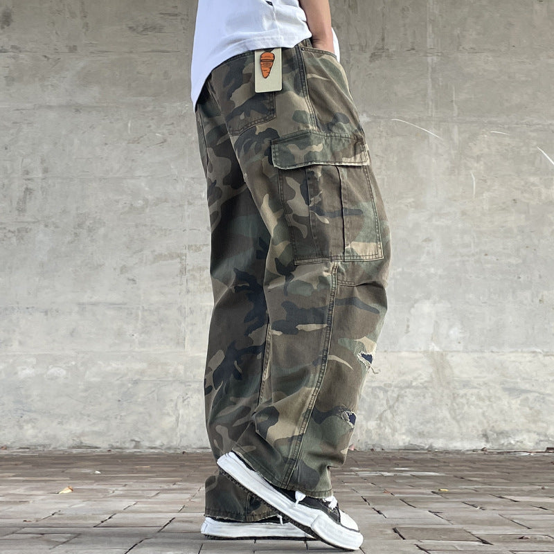 Retro Camouflage Arbeitshose Herren