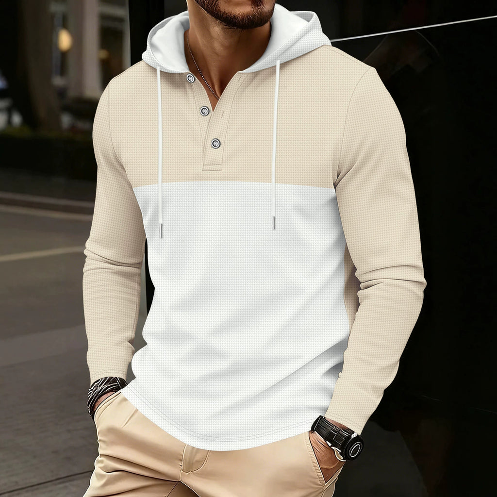 Hoodie mit Farbblock-Muster, Pullover – Bild 4 | LuxeStyle