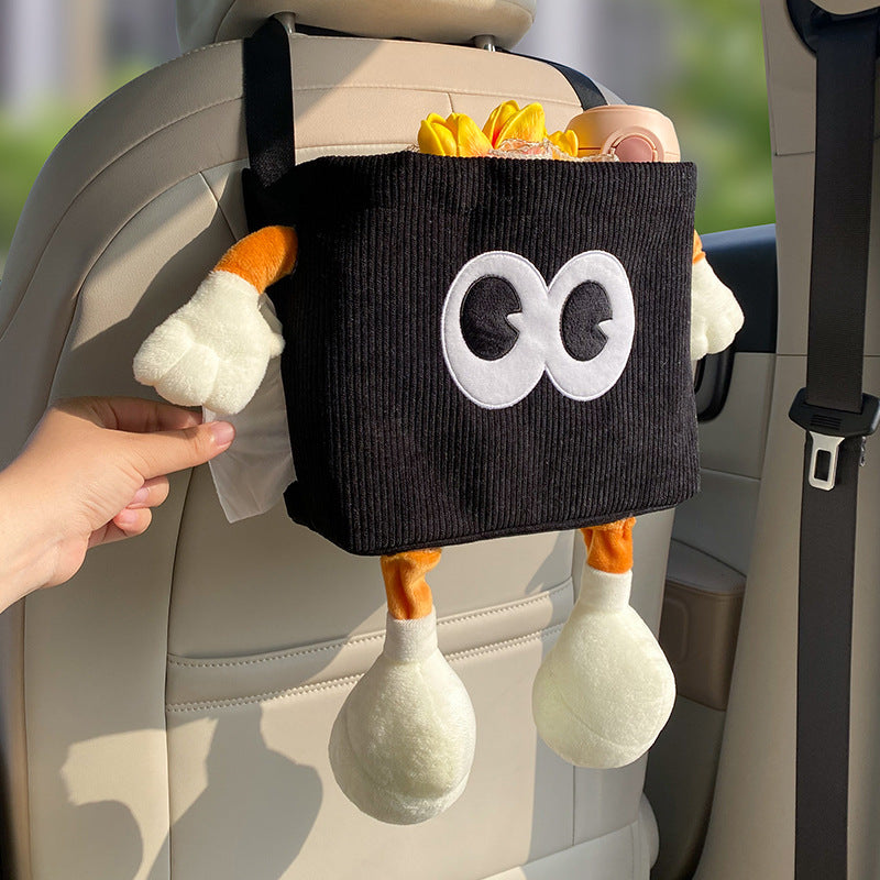 Kombi-Abfalleimer & Papiertuchbox für Auto