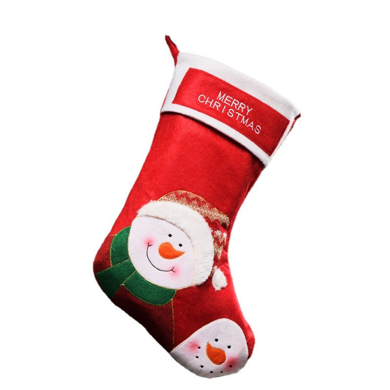 Weihnachts-Sockenanhänger mit Schneemann-Motiv | LuxeStyle