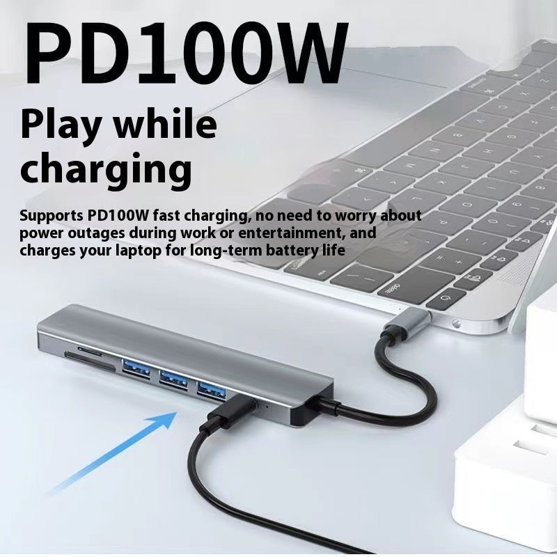 USB-C 7-in-1 Dock mit HDMI-Ausgang und Kabeltrennung – Bild 5 | LuxeStyle