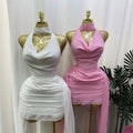 Minikleid mit Cut-Out und Rückenausschnitt