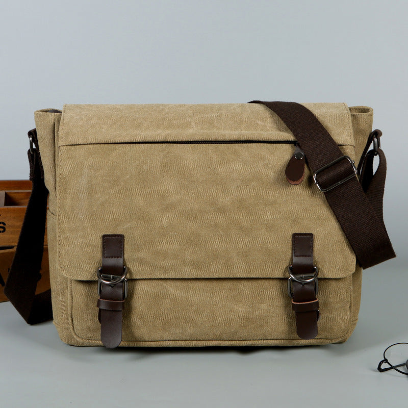 Robuster Canvas-Rucksack in Khaki – Bild 8 | LuxeStyle