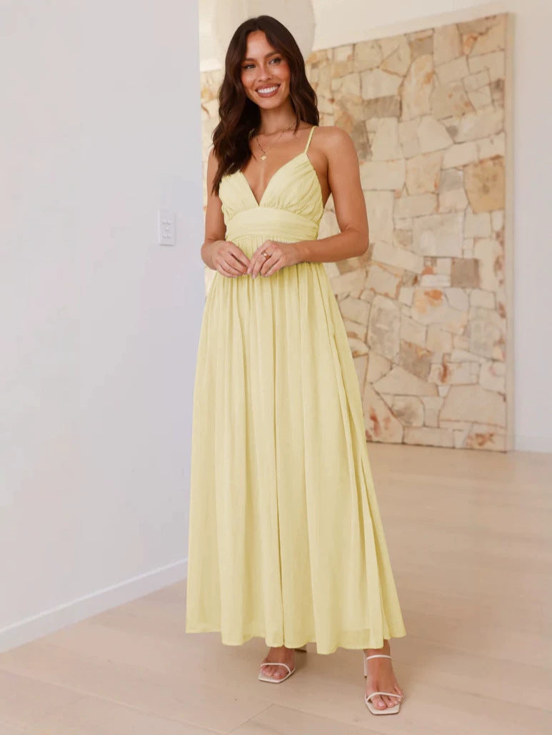 Elegantes Chiffon Maxi-Kleid für Damen – Bild 9 | LuxeStyle