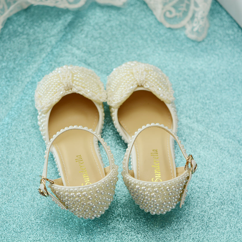Prinzessinnen-Schuhe mit Perlen-Schleife – Bild 2 | LuxeStyle