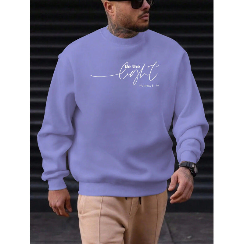 Herren Baumwoll-Sweatshirt mit Rundhals