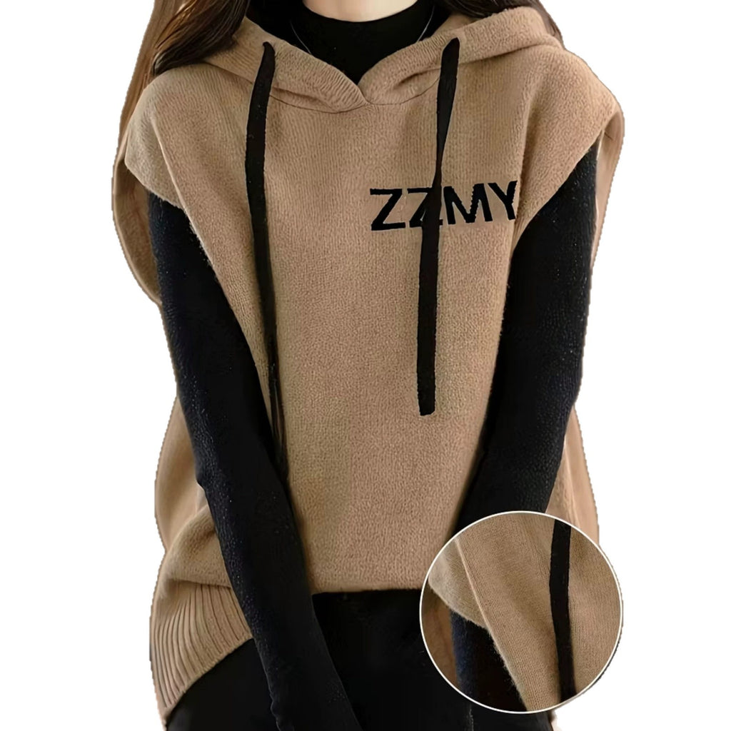 Minimalistischer Damen Hoodie mit Letter-Print