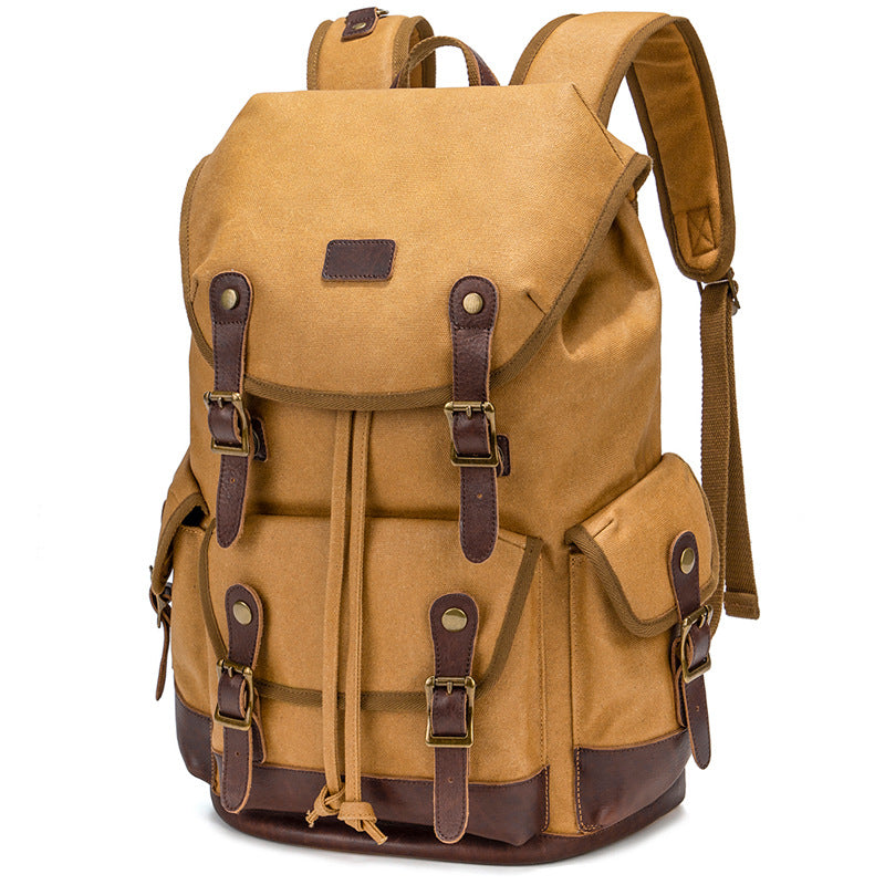 Vintage Canvas Rucksack – wasserdicht, 20-35L