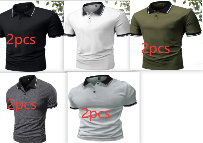 Polo-Shirt Kurzarm Golf Casual Top – Bild 14 | LuxeStyle