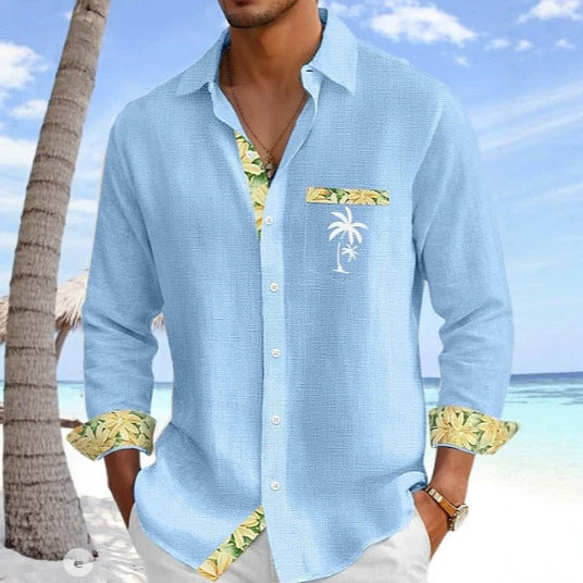 Kurzärmliges Polo-Shirt mit Blumenmuster – Bild 4 | LuxeStyle