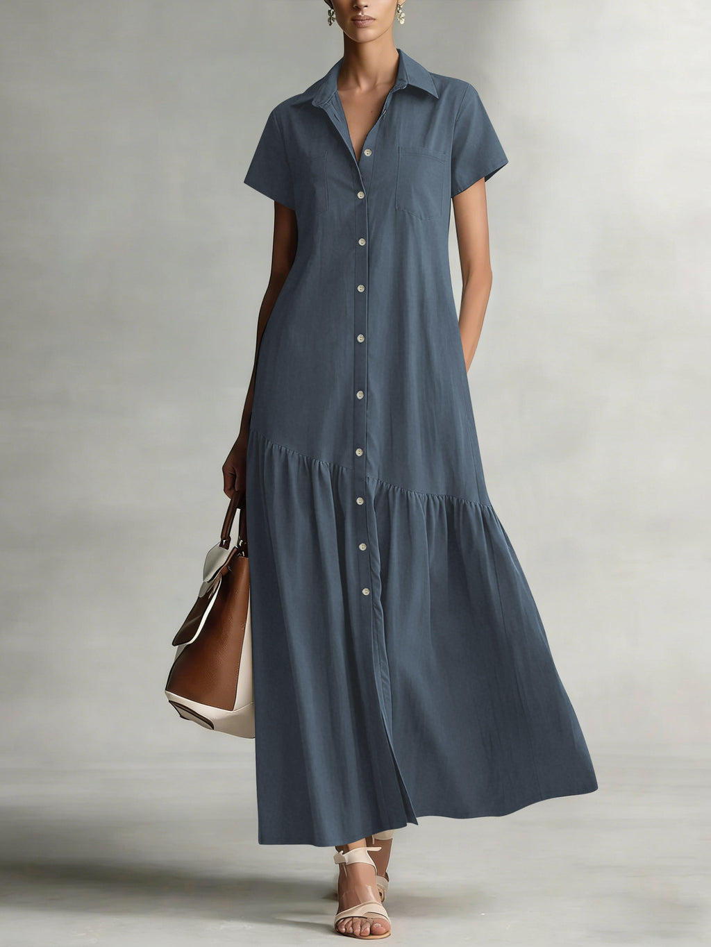 Elegantes Kleid mit Rüschen