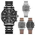 Herren Quarz-Sportuhr mit Edelstahlarmband | LuxeStyle